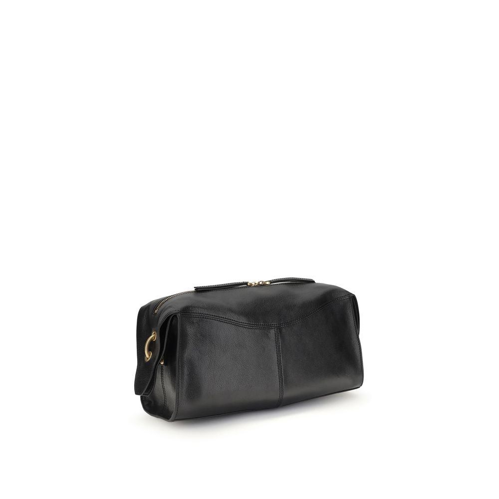 Black Calf Leather Bos Taurus Shoulder Bag - Image 3