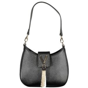 Black Polyethylene Women Handbag