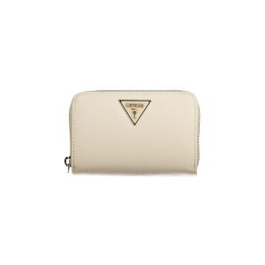 Beige Polyurethane Women Wallet