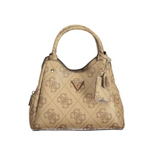 Beige Poliuretano Women Handbag