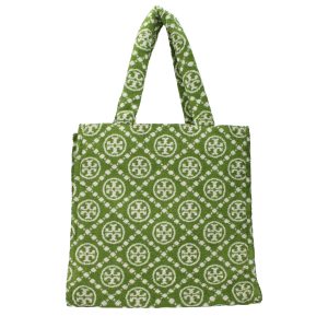 Green Cotton-Like Shoulder Bag