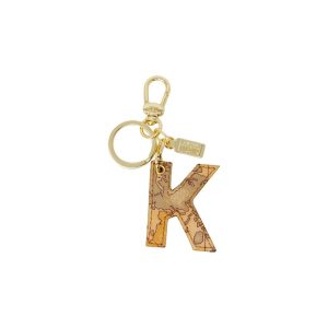 Beige Cotton Keychain