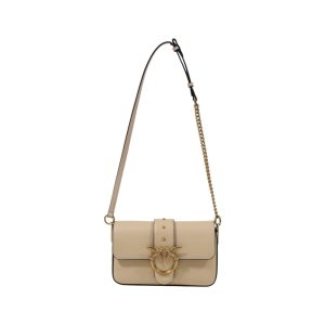 Gray Leather Handbag