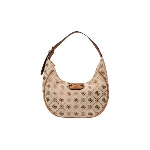 Beige Polyester Handbag