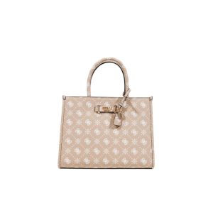 Beige Polyethylene Handbag