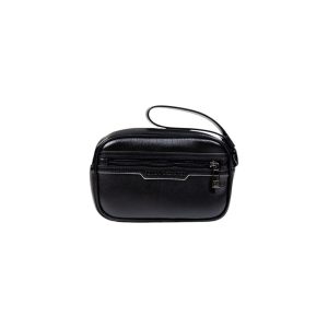 Black Polyester Clutch Bag