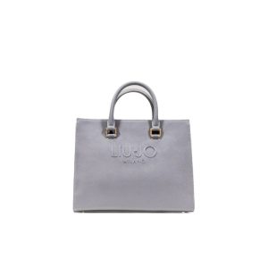 Gray Polyethylene Handbag