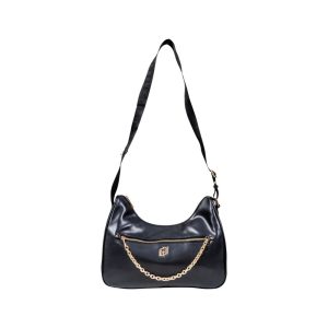 Black Artificial Leather Handbag