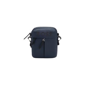 Blue Polyester Messenger Bag