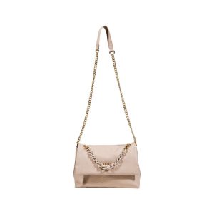 Beige Polyester Handbag