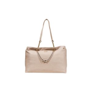Beige Polyester Handbag