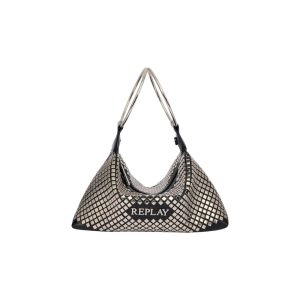 Black Polyester Handbag