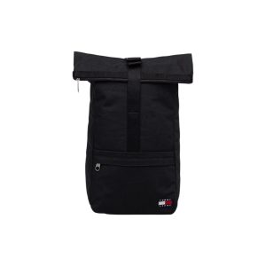 Black Recycled Polyester Backpack