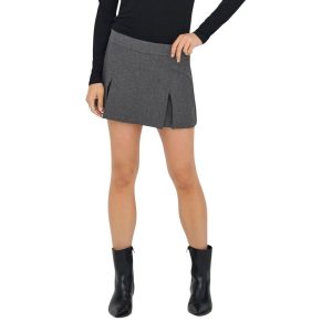 Gray Polyester Shorts