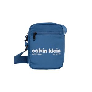 Blue Recycled Polyester Crossbody Bag