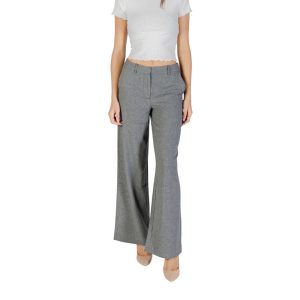 Gray Recycled Polyester Casual Pants