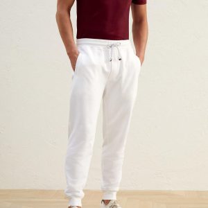 White Cotton Joggers (Workout Pants)