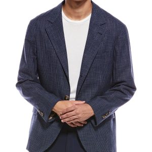 Blue Cotton Blazer