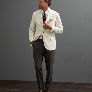 White Cotton Blazer