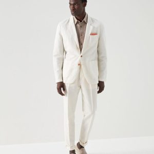 White Linen Coat