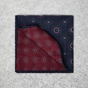 Bicolor Silk Pocket Square