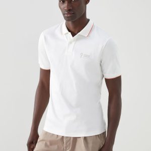 White Cotton Polo Shirt