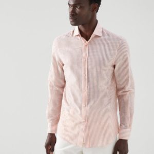 Bicolor Cotton Dress Shirt