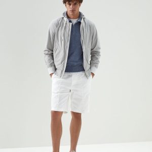 Bicolor Cotton Shorts