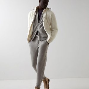 Bicolor Wool Joggers (Workout Pants)