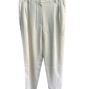 White Viscose Casual Pants