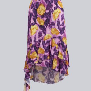 Purple Fibres Long Skirt