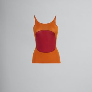 Beige Fibres Tank Tops