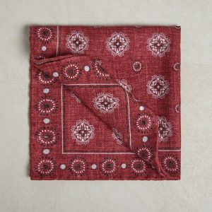 Bordeaux Silk Pocket Square
