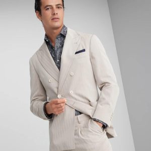 Brown Cotton Blazer