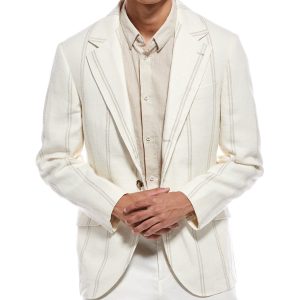 Multicolor Linen Blazer