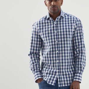 Bicolor Cotton Pattern Shirt