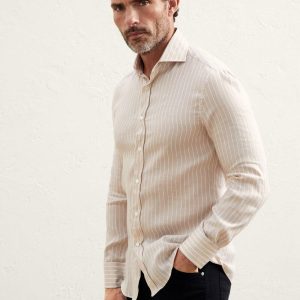 White Linen Dress Shirt