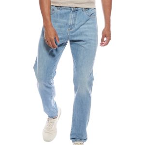 Blue Cotton Relaxed Fit Jeans