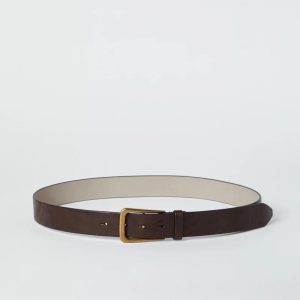 Brown Leather Regular Belt
