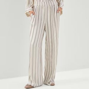 White Acetate Dress Pants