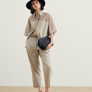 Beige Linen Shirt