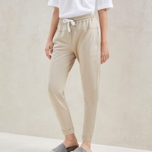 White Cotton Joggers (Workout Pants)