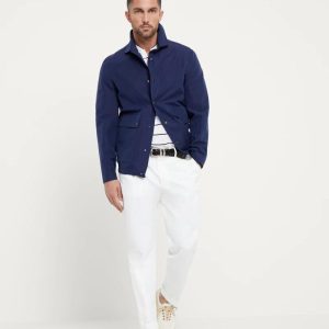 Bicolor Linen Coat