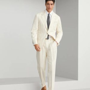 Bicolor Wool Two-Piece Suit