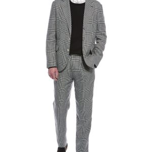 Black Linen Two-Piece Suit