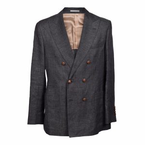 Gray Linen Blazer