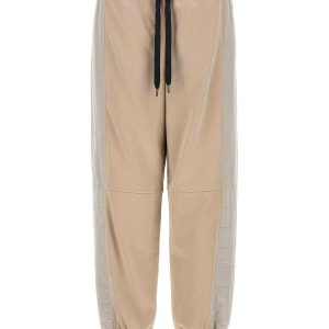 Bicolor Cotton Athletic Pants