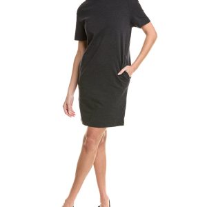 Gray Cotton Casual Dress