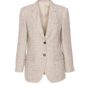 Brown Linen Blazer