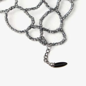 Gray Silver Necklace